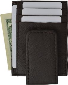 img 4 attached to 🧲 Genuine Leather Pocket Wallet Magnet: The Ultimate Men's Accessory for Wallets, Card Cases & Money Organizers