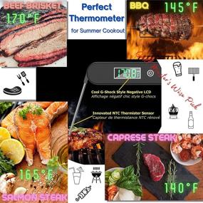 img 1 attached to 🌡️ FlexChef Digital Meat Thermometer Instant Read Food Thermometer BBQ Smoker Turkey Grill Candle Making Grill Deep Fryer Oil Coffee Frother Baking Waterproof Candy Thermometer