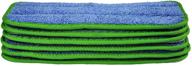 🧹 cleanaide all purpose twist yarn microfiber mop pads 10 inches green 6 pack: the ultimate cleaning solution! logo