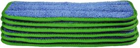 img 4 attached to 🧹 CleanAide All Purpose Twist Yarn Microfiber Mop Pads 10 Inches Green 6 Pack: The Ultimate Cleaning Solution!