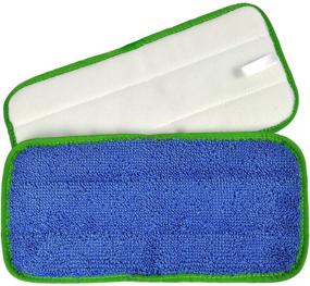 img 3 attached to 🧹 CleanAide All Purpose Twist Yarn Microfiber Mop Pads 10 Inches Green 6 Pack: The Ultimate Cleaning Solution!