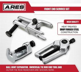 img 1 attached to 🔧 ARES 70840 Front End Service Set: Effortless Removal of Pitman Arms, Tie Rods, and Ball Joints - Storage Case Included