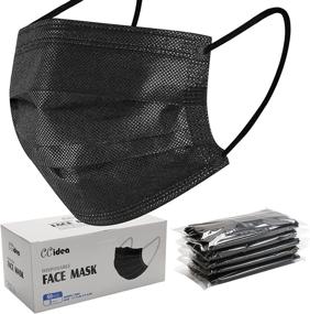 img 4 attached to 🎭 Filter Protection Black Disposable Masks