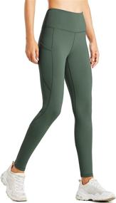 img 4 attached to Warm and Comfortable Women's Fleece Lined Leggings for Winter Yoga and Running with Pockets