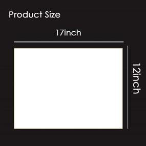 img 2 attached to BAISDY 10Pcs Blank Mylar Stencil Sheets - 10Mil, 12 x 17inch: Versatile Crafting Essentials