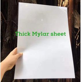 img 3 attached to BAISDY 10Pcs Blank Mylar Stencil Sheets - 10Mil, 12 x 17inch: Versatile Crafting Essentials