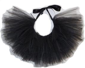 img 1 attached to Handcrafted Black Tulle Tutu Small