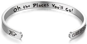 img 4 attached to ADOVIK Class of 2020 Graduation Bangle Bracelet - Perfect College Grad Gift for Him