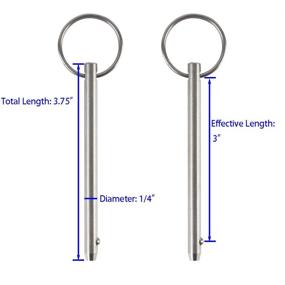 img 3 attached to 🔩 Enhanced Performance Stainless Pins: Release Diameter Effective Hardware Fasteners