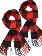 🧣 winter women's accessories: stay cozy with pieces plaid check blanket scarves & wraps logo