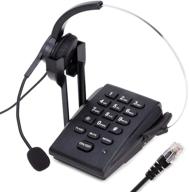 📞 telpal dialpad corded telephone [call center] with noise cancelling rj9 headset: perfect for small offices and home-based agents - includes pc recording feature logo