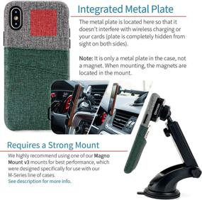 img 2 attached to Dockem IPhone X/XS Wallet Case: Built-In Metal Plate For Magnetic Mounting &Amp