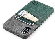 dockem iphone x/xs wallet case: built-in metal plate for magnetic mounting &amp logo