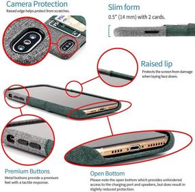 img 1 attached to Dockem IPhone X/XS Wallet Case: Built-In Metal Plate For Magnetic Mounting &Amp