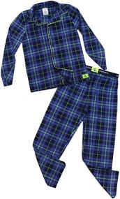 img 1 attached to 🌙 Calvin Klein Boys Sleepwear Set with Notch Color Top & Pajama Pants