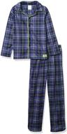 🌙 calvin klein boys sleepwear set with notch color top & pajama pants logo