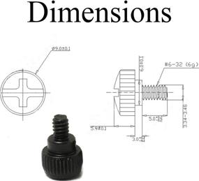 img 3 attached to 🔧 Enhance PC Assembly with Pro Bamboo Kitchen 60pcs #6-32x5mm Tool-Less Adjustment Thumbscrew Set - Silver Nickel Plated