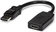 🔌 преобразователь startech.com displayport в hdmi - конвертер dp в hdmi - 1080p - сертифицирован vesa - пассивное крепление разъема dp. логотип