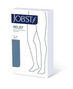 img 1 attached to Jobst Relief Medical Legwear Compression Stockings: Knee High, Closed Toe, Beige, 20-30 mmHg, X-Large for Comfortable Leg Compression