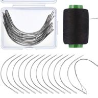 💇 boao 20 pieces wig c curved needles and 328 yard thread set for optimal wig making results logo