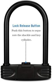 img 3 attached to 🚲 Amazer U Lock for Bicycle: Heavy Duty Combination Bike Lock - 12mm Anti-Theft U Lock