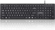 💻 perixx periboard-117 wired usb keyboard with chiclet big print keys in black – standard us layout, enhanced seo логотип