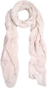 img 3 attached to ✨ Stunning Stardust Glitter Women's Accessories: Solid Color Stars for Scarves & Wraps