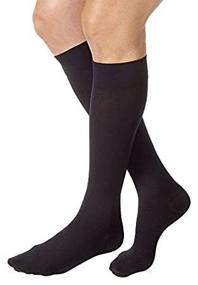 img 1 attached to 30-40 mmHg Compression Socks for Relief: 🧦 Knee High, Closed Toe, Black, Medium Size - JOBST