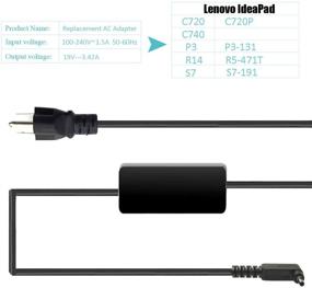 img 1 attached to Acer Chromebook C720 C740 C910 Laptop Charger 🔌 - 65W Power Adapter for CB3, N15Q8, N15Q9 Series