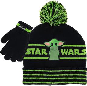 img 4 attached to Mandalorian Costume Winter Glove Green Boys' Accessories