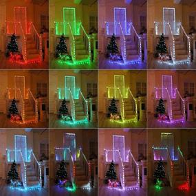 img 2 attached to 🎄 Joomer Color Changing Christmas Lights: 66ft 200 LED RGB Twinkle Lights with Large Beads - Multicolor Xmas Tree Lights for Indoor Xmas Party Tree Bedroom. Enhanced with Remote Timer & USB Plugin - Fairy String Lights!