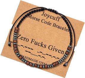 img 4 attached to 📿 Inspirational Morse Code Bracelet: Motivational Secret Message Wood Beads, Perfect Jewelry for Women - Unique Birthday, Mother's & Thanksgiving Day Gifts for Best Friend, Mom, Sister, Daughter