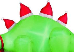 img 1 attached to Air Flowz Christmas Inflatable Stegosaurus