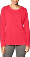 🏃 stay cool and dry with hanes women's sport cool dri performance long sleeve t-shirt logo