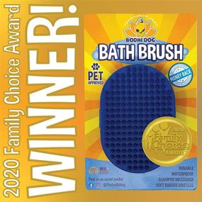 img 3 attached to Bodhi Dog Grooming Pet Shampoo Brush, Massage Rubber Bristles Curry Comb for Dogs & Cats Washing, Professional-Quality Soothing