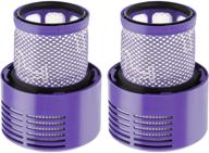 🔍 isinlive vacuum filter replacement (2-pack) for dyson cyclone v10 models - compatible with absolute, animal, motorhead, total clean - replaces part # 969082-01 логотип