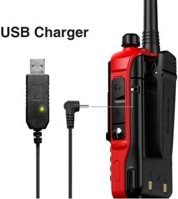 img 1 attached to BaoFeng UV-S9 Plus 2200MAh батарея с USB зарядным кабелем для перезарядки Рации Ham двухсторонней связи (771Антенна USB-кабель программирования).