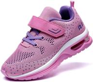 mehoto kid air tennis running shoes - lightweight breathable sneakers for boys girls, ideal for athletic walking, jogging, and sports logo