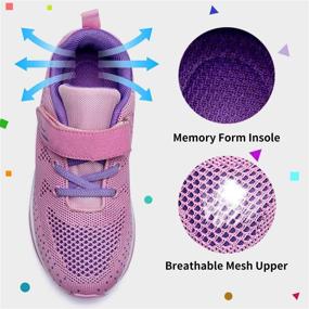 img 1 attached to MEHOTO Kid Air Tennis Running Shoes - Lightweight Breathable Sneakers for Boys Girls, Ideal for Athletic Walking, Jogging, and Sports