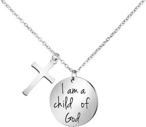 img 4 attached to 🙏 Stylish and Meaningful Bible Verse Cross Pendant: Christian Necklaces for Women - Perfect Gift for Faith, Prayer, and Religious Occasions