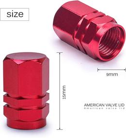 img 2 attached to BronaGrand Schrader Tire Valve Caps: 20-Piece Set | Aluminum Alloy Dust Covers for Bicycle Bike | 10 Color Options