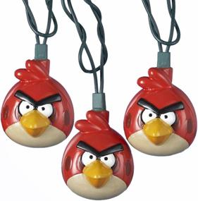 img 1 attached to 🐦 Kurt Adler Angry Birds Light Set: UL 10-Light Injection Mold, Brighten Up with these Fierce Characters!