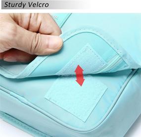 img 1 attached to 🧳 Portable Hanging Toiletry Bag for Men and Women – Waterproof Toiletry Storage Bag for Travel with Hook – Cosmetics Makeup and Toiletries Organizer Kit