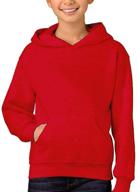 remimi kids christmas hoodie: fleece pullover sweatshirt with closed-fit for boys and girls, ages 5-14 logo