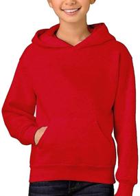 img 2 attached to Remimi Kids Christmas Hoodie: Fleece Pullover Sweatshirt with Closed-Fit for Boys and Girls, Ages 5-14