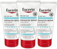 👐 eucerin advanced repair hand cream - intensive lotion for extra dry skin, ideal post handwashing, fragrance-free, 8.1 ounce (pack of 3) logo