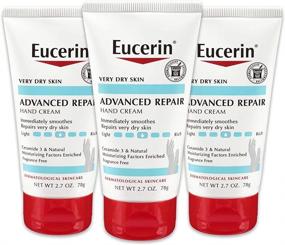 img 4 attached to 👐 Крем для рук Eucerin Advanced Repair - Интенсивное средство для сухой кожи, идеально после умывания, без аромата, 8.1 унция (набор из 3)