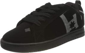 img 4 attached to DC Court Graffik Black 16UK Men's Shoes: Sleek Style and Superior Comfort