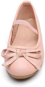 img 2 attached to 👑 Chiximaxu Bowknot Ballerina Princess School Shoes for Girls: Style, Comfort, and Elegance Combined