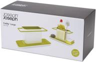 🧽 convenient kitchen sink organizer: joseph joseph 85049 sink caddy sponge holder - large, green logo
